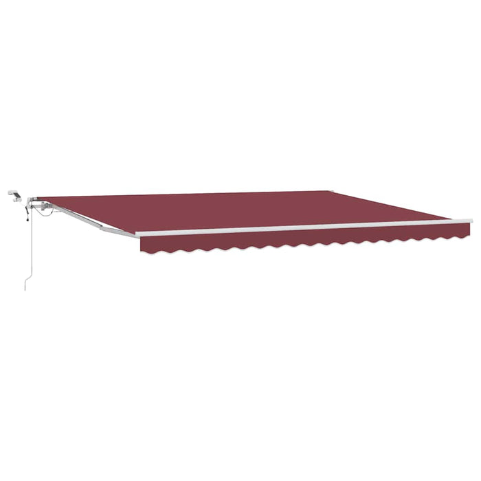 Copertina retractabilă automat cu LED, vișiniu, 450x300 cm - WALTI WALTI