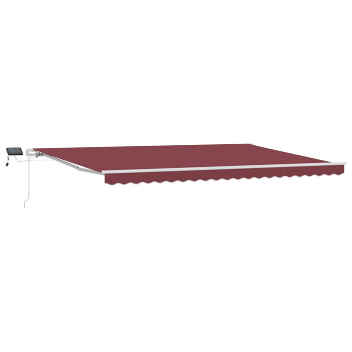 Copertina retractabilă manual cu LED, vișiniu, 500x300 cm - WALTI WALTI