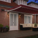 Copertina retractabilă manual cu LED, vișiniu, 500x300 cm - WALTI WALTI