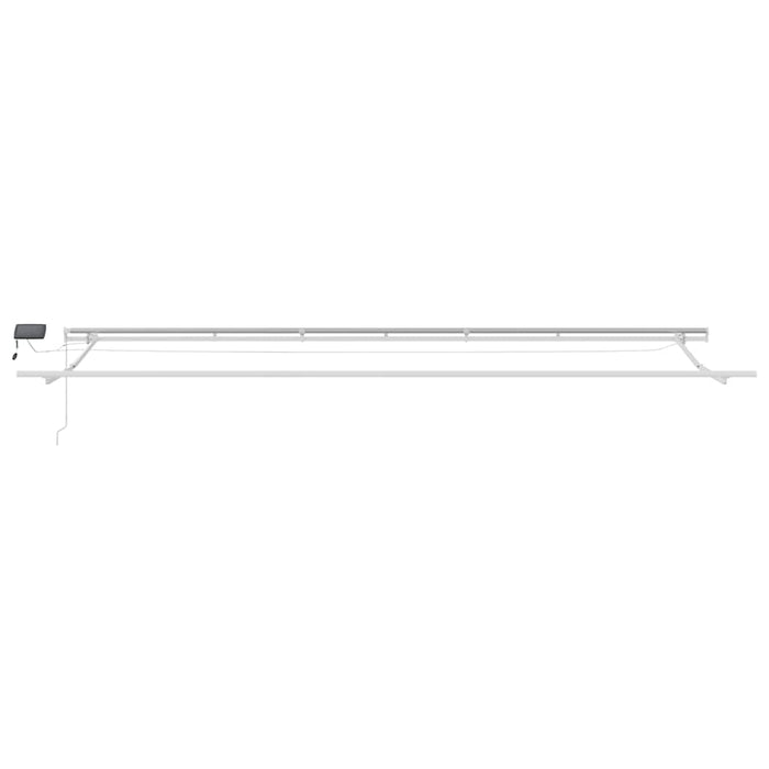 Copertina retractabilă manual cu LED, vișiniu, 600x300 cm WALTI