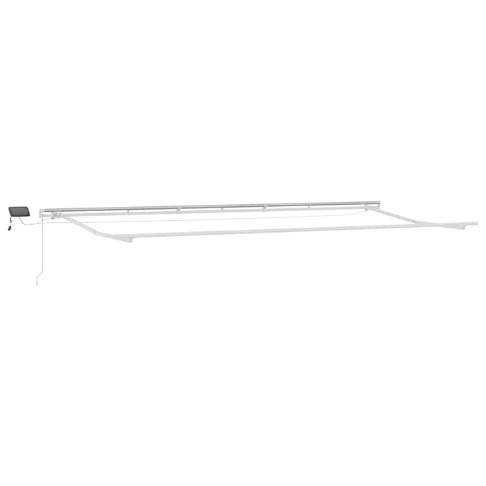 Copertina retractabilă manual cu LED, vișiniu, 600x300 cm WALTI
