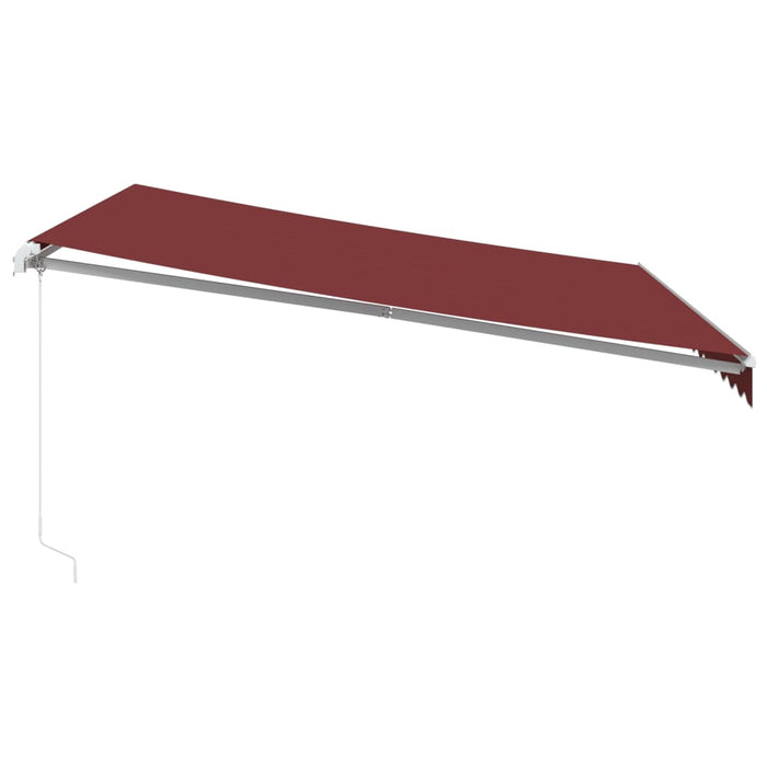 Copertina retractabilă manual, vișiniu, 400x350 cm - WALTI WALTI
