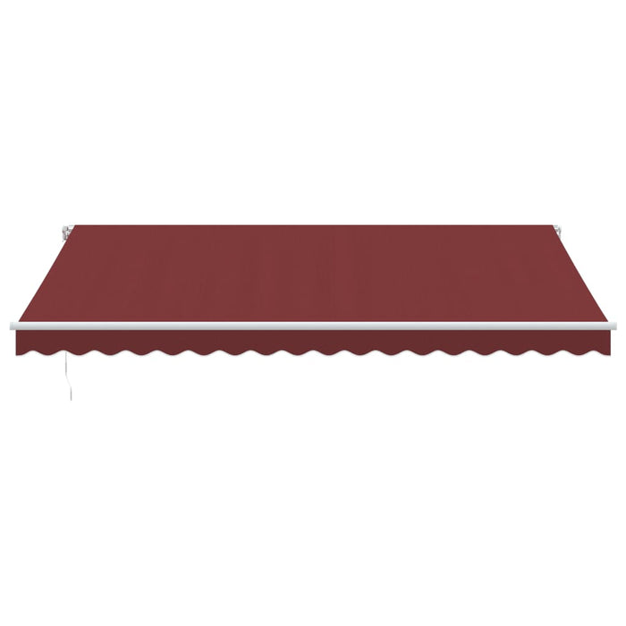 Copertina retractabilă manual cu LED, vișiniu, 450x350 cm WALTI
