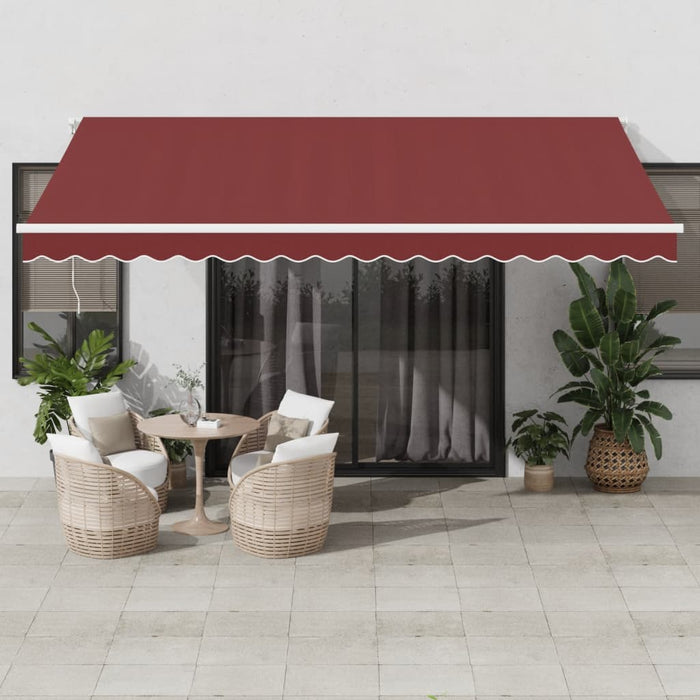 Copertina retractabilă automat, vișiniu, 450x350 cm - WALTI WALTI