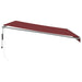 Copertina retractabilă automat cu LED, vișiniu, 450x350 cm - WALTI WALTI