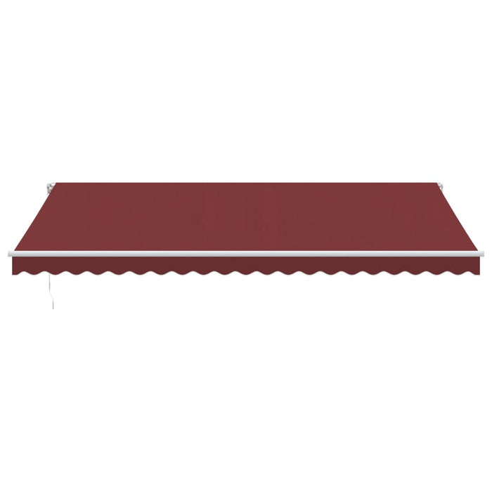 Copertina retractabilă manual cu LED, vișiniu, 500x350 cm - WALTI WALTI
