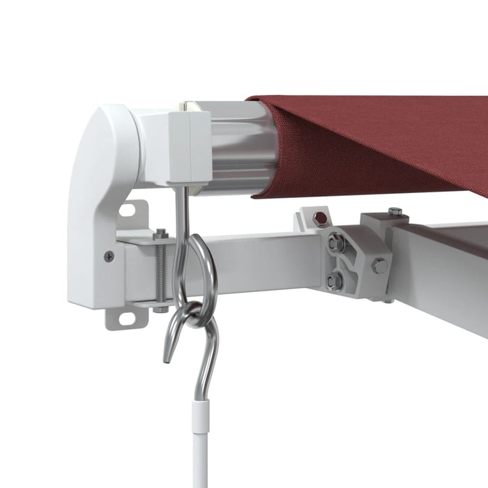 Copertina retractabilă manual cu LED, vișiniu, 500x350 cm - WALTI WALTI