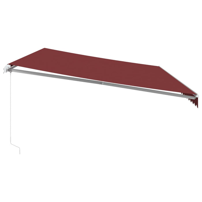 Copertina retractabilă manual cu LED, vișiniu, 600x350 cm - WALTI WALTI