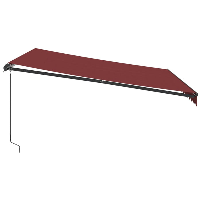Copertina retractabilă manual, vișiniu, 400x350 cm - WALTI WALTI