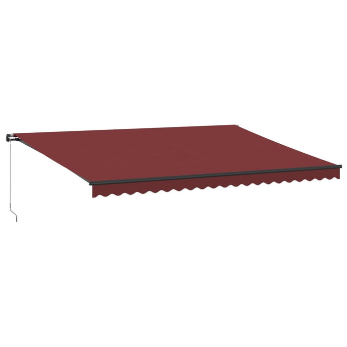 Copertina retractabilă manual cu LED-uri, vișiniu, 500x350 cm - WALTI WALTI