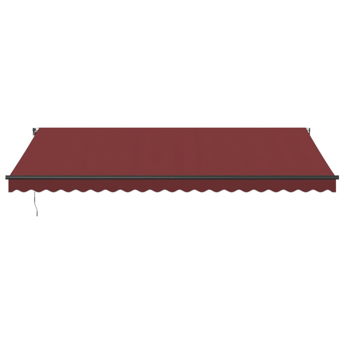 Copertina retractabilă manual cu LED-uri, vișiniu, 500x350 cm - WALTI WALTI