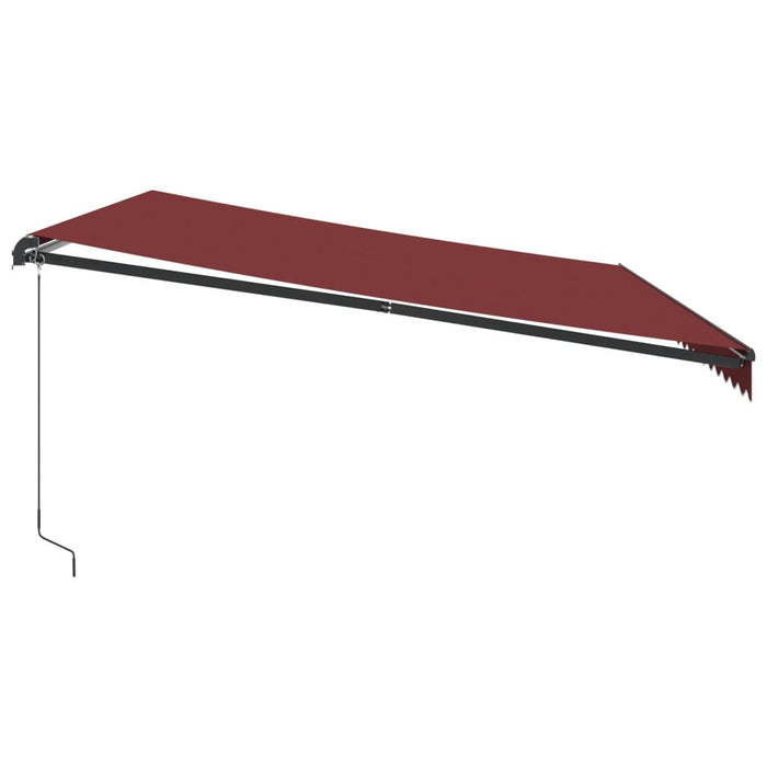 Copertina retractabilă manual cu LED-uri, vișiniu, 500x350 cm - WALTI WALTI