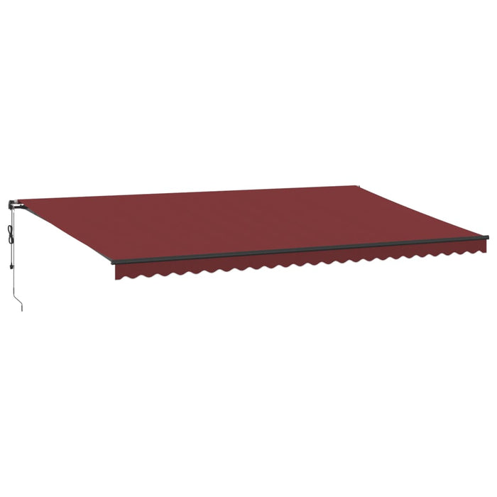 Copertina retractabilă automat cu LED-uri, vișiniu, 600x350 cm - WALTI WALTI