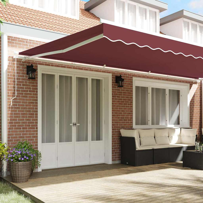 Copertina retractabilă manual, vișiniu, 600x300 cm WALTI