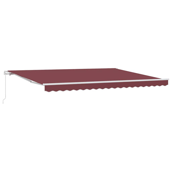 Copertina retractabilă manual, vișiniu, 450x300 cm - WALTI WALTI