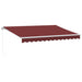 Copertina retractabilă manual, vișiniu, 350x250 cm - WALTI WALTI