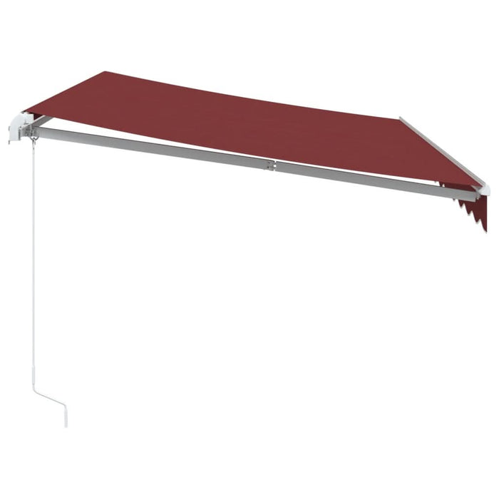 Copertina retractabilă manual, vișiniu, 350x250 cm - WALTI WALTI