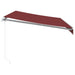 Copertina retractabilă manual, vișiniu, 350x250 cm - WALTI WALTI