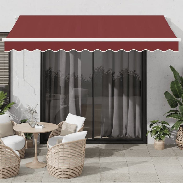 Copertina retractabilă manual, vișiniu, 350x250 cm - WALTI WALTI