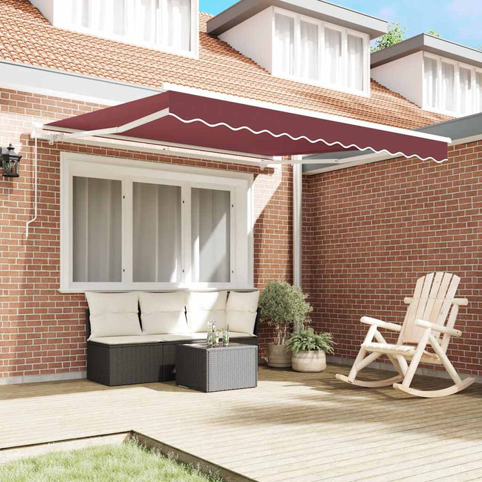 Copertina retractabilă manual, vișiniu, 300x250 cm - WALTI WALTI