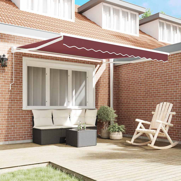 Copertina retractabilă manual, vișiniu, 300x250 cm - WALTI WALTI