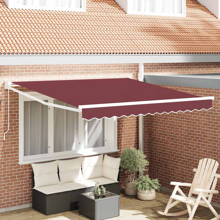 Copertina retractabilă manual, vișiniu, 300x250 cm - WALTI WALTI