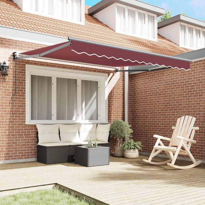Copertina retractabilă manual, vișiniu, 300x250 cm - WALTI WALTI