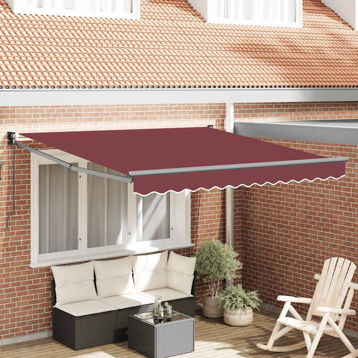 Copertina retractabilă manual, vișiniu, 300x250 cm - WALTI WALTI