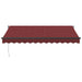 Copertina retractabilă manual, vișiniu, 350x250 cm - WALTI WALTI
