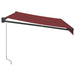 Copertina retractabilă manual, vișiniu, 350x250 cm - WALTI WALTI