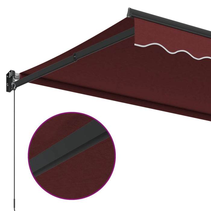 Copertina retractabilă manual, vișiniu, 350x250 cm - WALTI WALTI