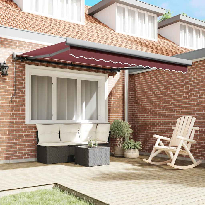 Copertina retractabilă manual, vișiniu, 300x250 cm - WALTI WALTI