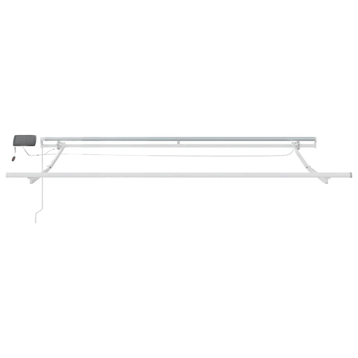 Copertină retractabilă manual cu LED, maro, 300x250 cm WALTI
