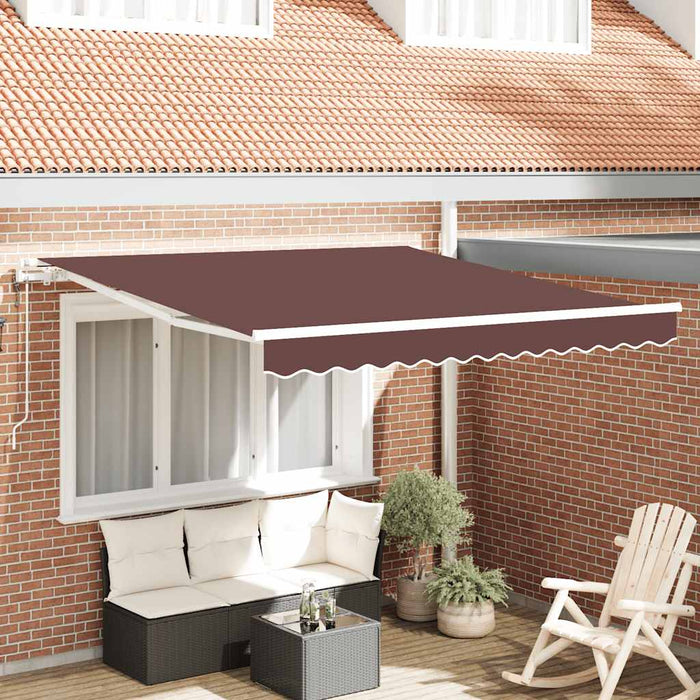Copertina retractabilă automat, maro, 300x250 cm - WALTI WALTI