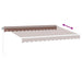 Copertină retractabilă manual cu LED, maro, 350x250 cm - WALTI WALTI