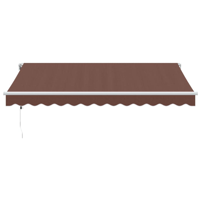 Copertina retractabilă automat cu LED, maro, 350x250 cm - WALTI WALTI