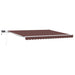 Copertina retractabilă manual cu LED, maro, 400x300 cm - WALTI WALTI
