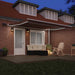 Copertina retractabilă manual cu LED, maro, 400x300 cm - WALTI WALTI