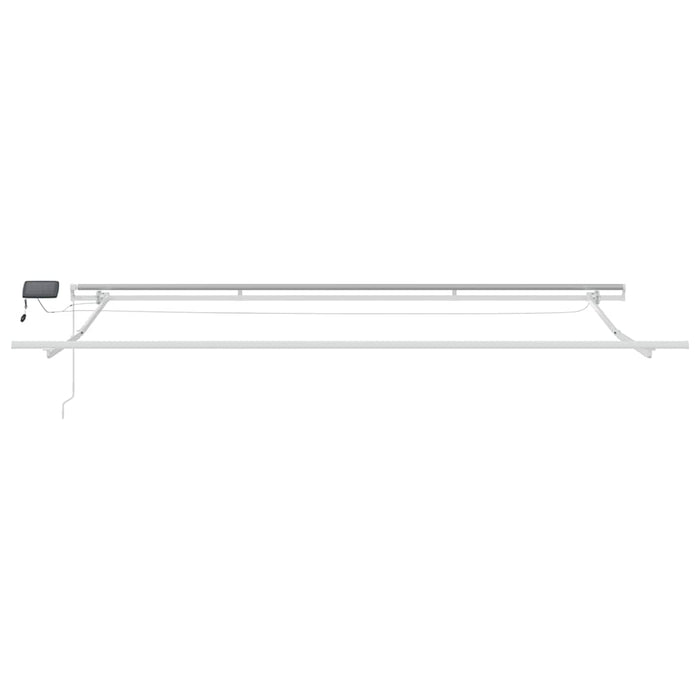 Copertina retractabilă manual cu LED, maro, 400x300 cm - WALTI WALTI