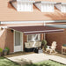 Copertină retractabilă manual cu LED, maro, 450x300 cm - WALTI WALTI