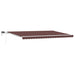 Copertină retractabilă manual cu LED, maro, 500x300 cm - WALTI WALTI