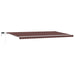 Copertină retractabilă manual cu LED, maro, 600x300 cm - WALTI WALTI