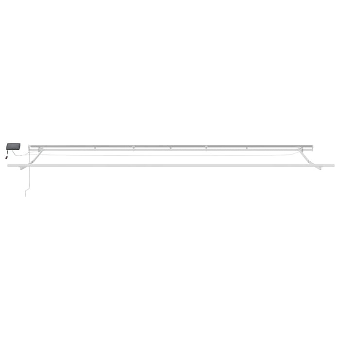 Copertină retractabilă manual cu LED, maro, 600x300 cm - WALTI WALTI