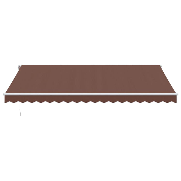 Copertina retractabilă automat cu LED, maro, 450x350 cm - WALTI WALTI