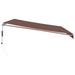 Copertina retractabilă automat cu LED, maro, 450x350 cm - WALTI WALTI