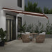 Copertina retractabilă manual cu LED, maro, 500x350 cm - WALTI WALTI