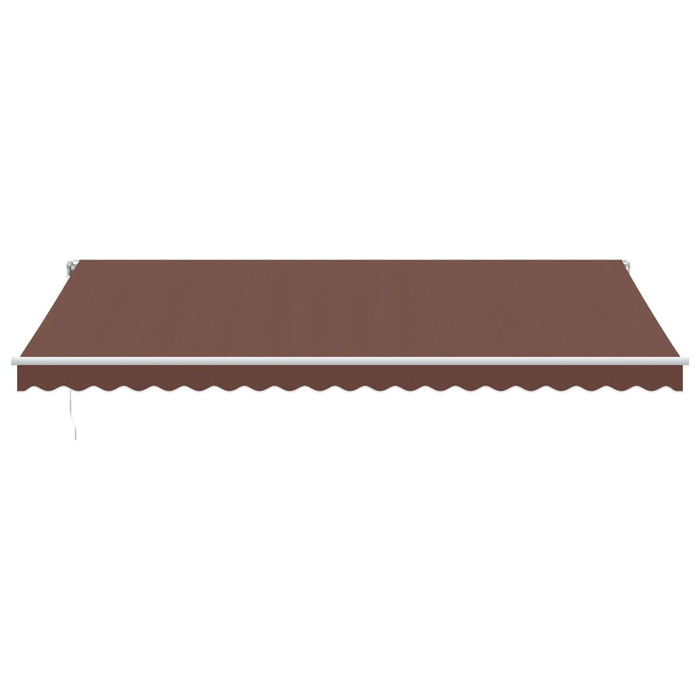 Copertina retractabilă automat cu LED, maro, 500x350 cm - WALTI WALTI