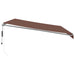 Copertina retractabilă automat cu LED, maro, 500x350 cm - WALTI WALTI