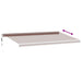 Copertina retractabilă automat cu LED, maro, 600x350 cm - WALTI WALTI