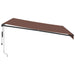 Copertina retractabilă automat cu LED-uri, maro, 400x350 cm - WALTI WALTI
